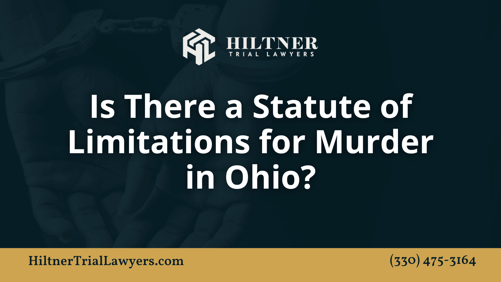 Is there a statute of limitations for murder in Ohio? Max Hiltner